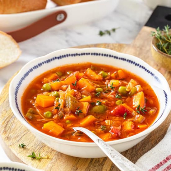 30 Minute Vegetable One Pot Soup - Recipe photo by allweeat