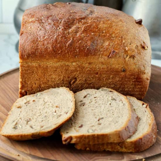 Maple Pecan Oat Bread - Recipe photo by karenskitchenstories