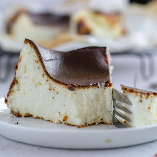 Keto Burnt Basque Cheesecake - Recipe photo by fitandfull
