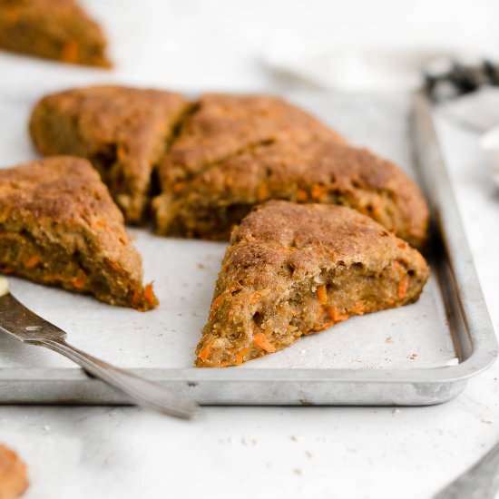 Healthy Carrot Oatmeal Scones - Recipe photo by foods for the soul