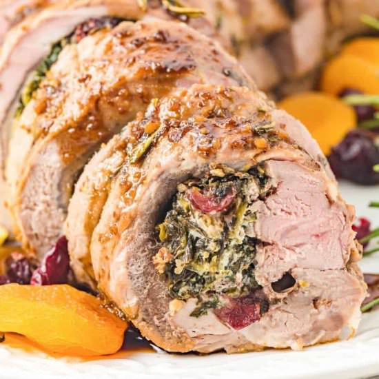 Stuffed Pork Tenderloin - Recipe photo by OnMyKidsPlate
