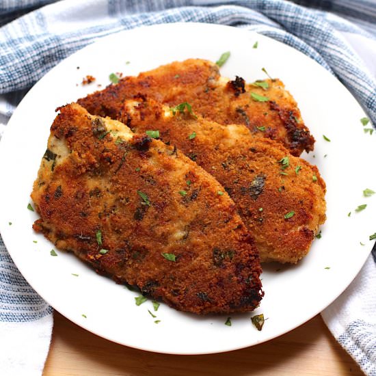 Baked Italian Chicken Cutlets - Recipe photo by TalkingMeals