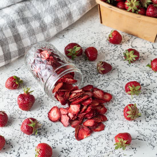 Dehydrated Strawberries - Recipe photo by BinkysCulinaryCarnival