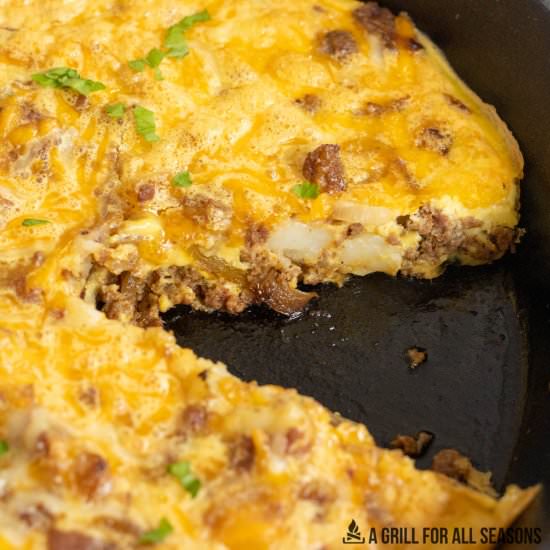 Smoked Breakfast Casserole - Recipe photo by a grill for all seasons