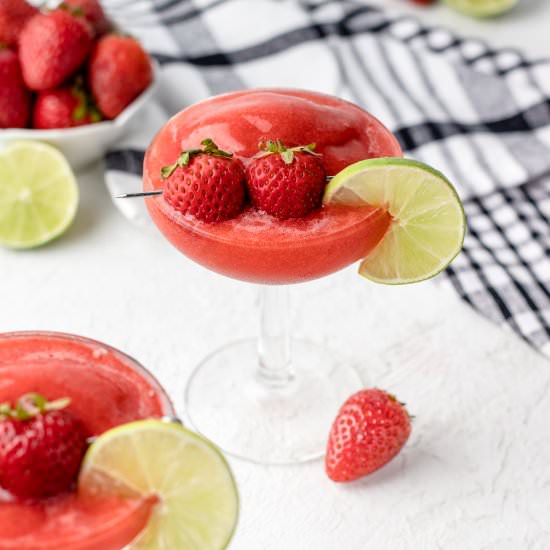 Strawberry Daiquiri Mocktail - Recipe photo by Entirely Elizabeth