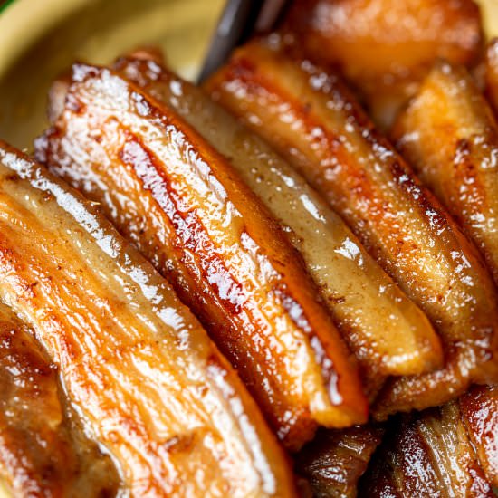 Pork belly slices - Recipe photo by cookingwithlei