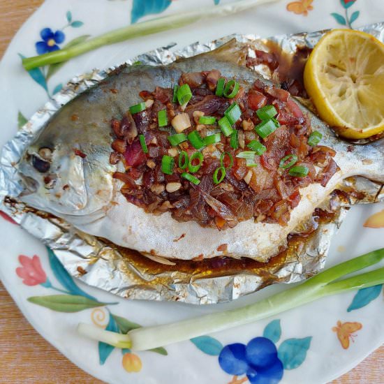 Baked Pompano - Recipe photo by saodeh