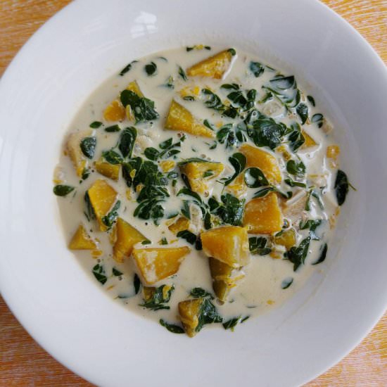 Coconut stew with Malunggay leaves - Recipe photo by saodeh