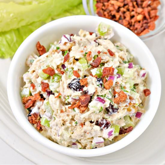 Cranberry Chicken Salad With Bacon - Recipe photo by We Want To Eat