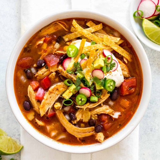Chicken Tortilla Soup - Recipe photo by Jessica Gavin