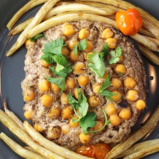 Stuffed portobellos with hummus - Recipe photo by Food Gal