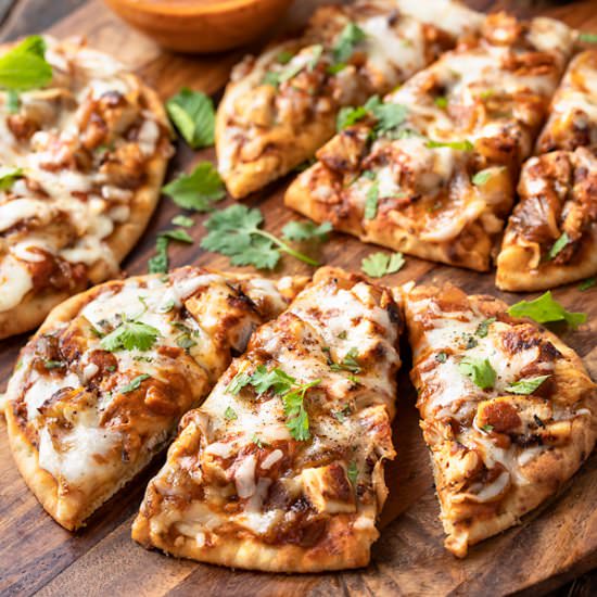 Naan Pizza - Recipe photo by thecozyapron