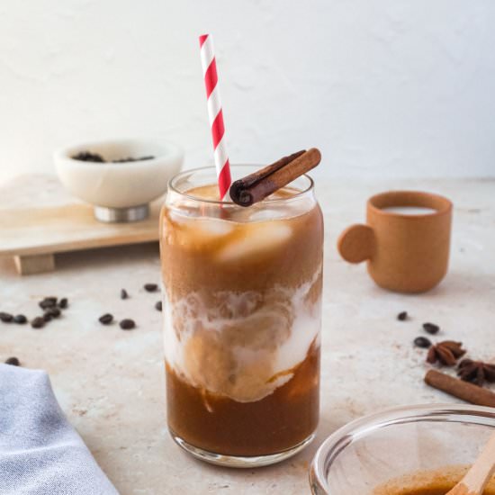Healthy Pumpkin Spice Latte - Recipe photo by fitsianfoodlife