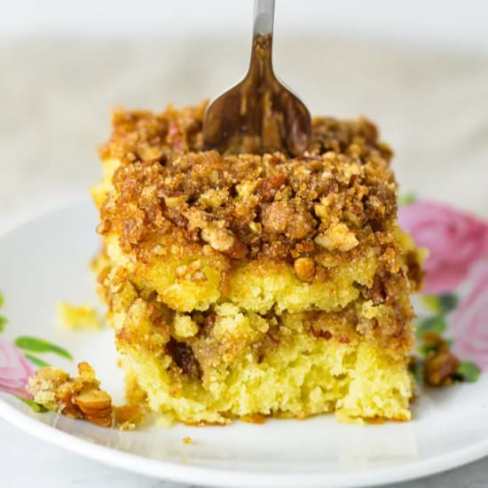 Pecan Sour Cream Coffee Cake - Recipe photo by atasteofmadness