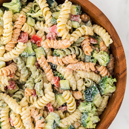 Ranch Pasta Salad - Recipe photo by buildyourbite