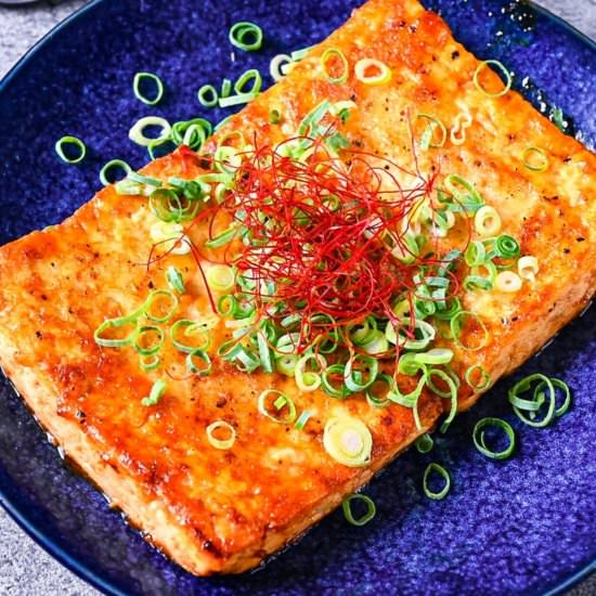 Japanese Tofu Steak - Recipe photo by Sudachi Recipes