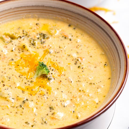 Broccoli Cheddar Soup - Recipe photo by AllThingsMamma