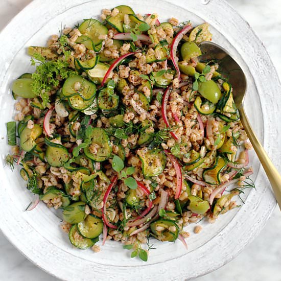 Barley with Zucchini and Sumac - Recipe photo by twoofakindcooks