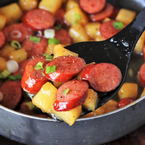 Easy Pineapple Kielbasa - Recipe photo by thekitchenismyplayground