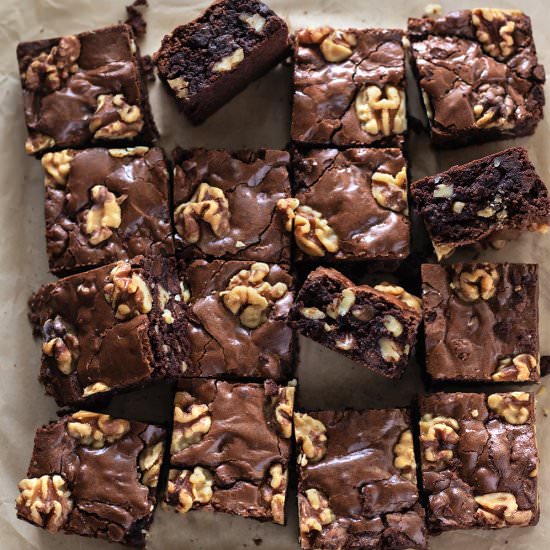 Walnut Brownies - Recipe photo by URBANBAKES