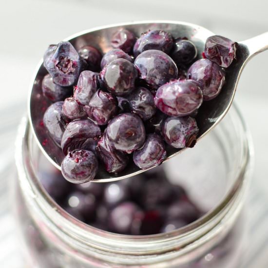 Fermented Blueberries - Recipe photo by littlehomeinthemaking
