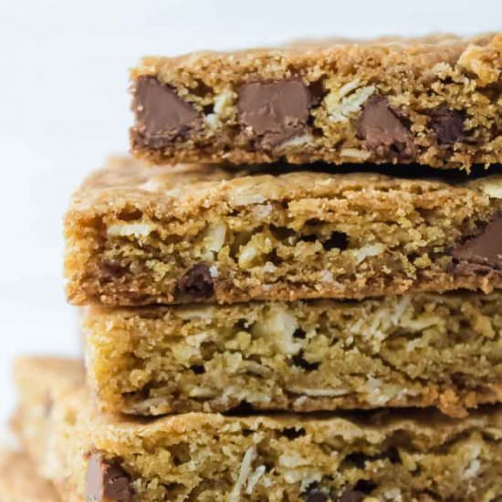 Easy Oatmeal Chocolate Chip Bars - Recipe photo by bklynactivemama