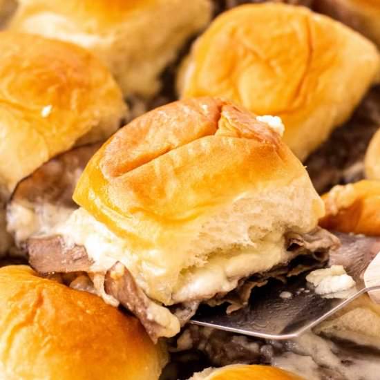 Roast Beef Sliders - Recipe photo by wholefully