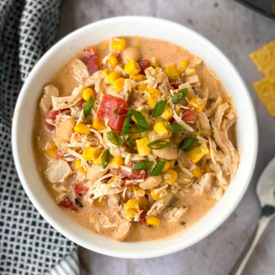 Creamy Buffalo Chicken Soup - Recipe photo by Whiskfulcooking