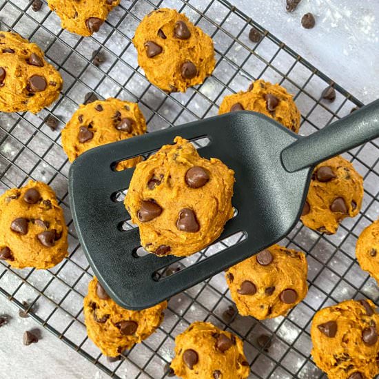 Pumpkin Chocolate Chip Cookies - Recipe photo by Whiskfulcooking