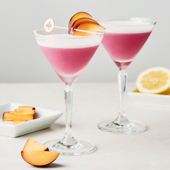 Plum Ginger Gin Sour - Recipe photo by Resplendent Kitchen