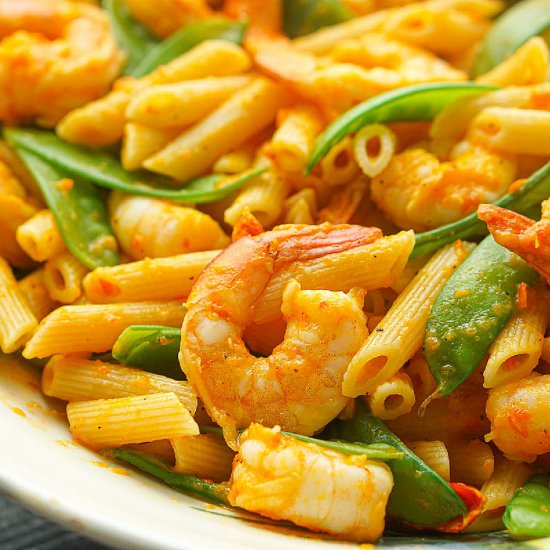 Red Pepper Shrimp Psata - Recipe photo by MyLifeCookbook