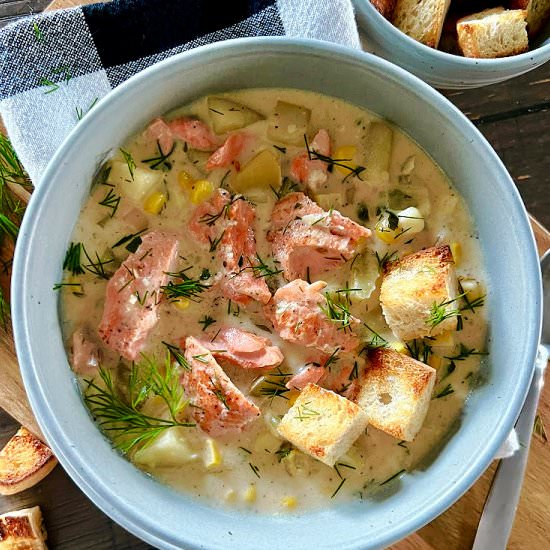 Salmon Chowder - Recipe photo by agoudalife