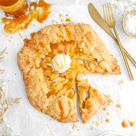 Caramel Apple Galette - Recipe photo by bakerstable