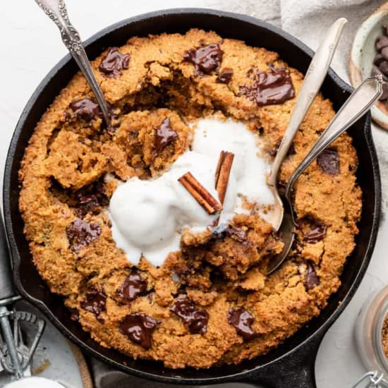Pumpkin Cookie Skillet - Recipe photo by erinliveswhole