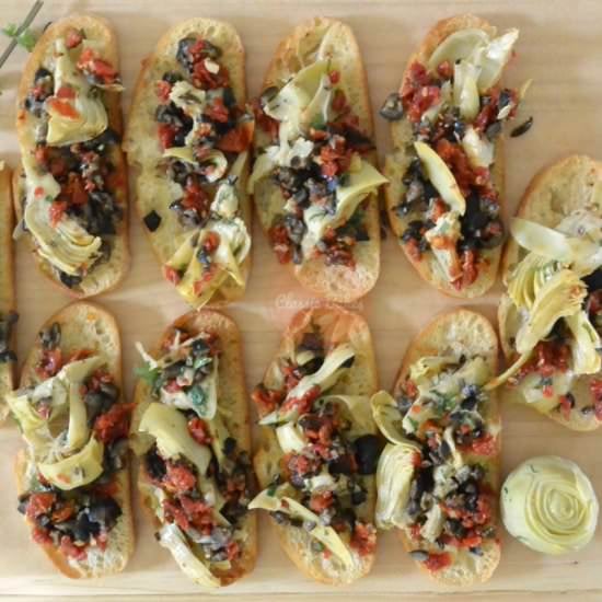 Artichoke Bruschetta - Recipe photo by classicbakes