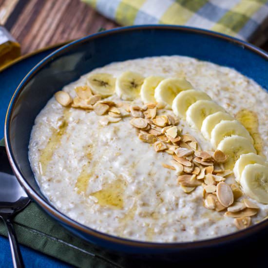 Creamy Banana Porridge - Recipe photo by somebodyfeedseb
