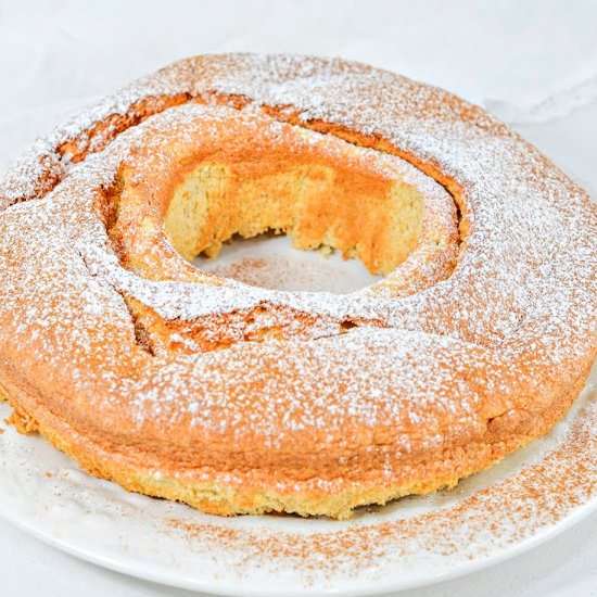 KETO PUMPKIN ANGEL FOOD CAKE - Recipe photo by Stylish Cravings