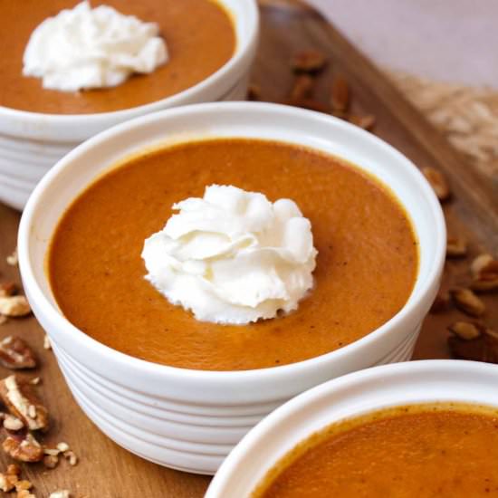 Baked Pumpkin Custard - Recipe photo by bykelseysmith