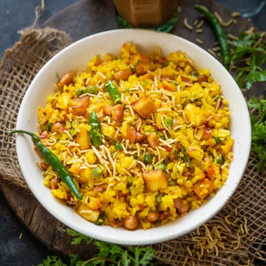 Poha - Recipe photo by Whiskaffair