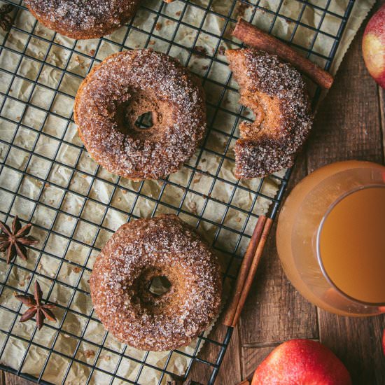 Vegan Baked Apple Cider Donuts - Recipe photo by emily_garlichead