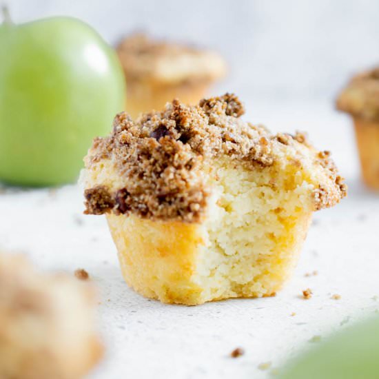 Gluten Free Apple Crumble Muffins - Recipe photo by fitandfull