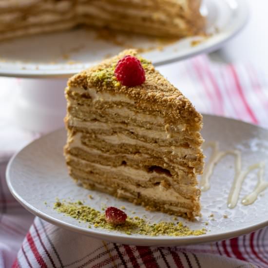 Russian Honey Cake – Tort Medovik - Recipe photo by Cooking Gorgeous