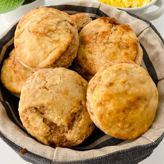 Cinnamon Roll Buttermilk Biscuits - Recipe photo by bklynactivemama