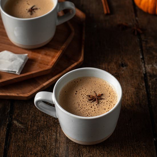 Dirty Chai Latte - Recipe photo by anerdcooks