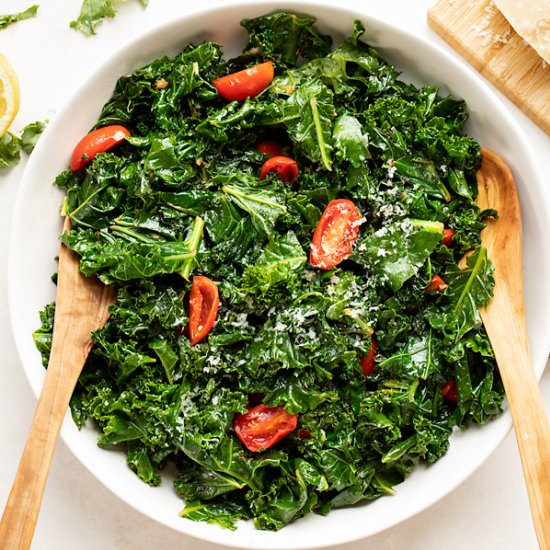 Sauteed Kale - Recipe photo by thecozyapron