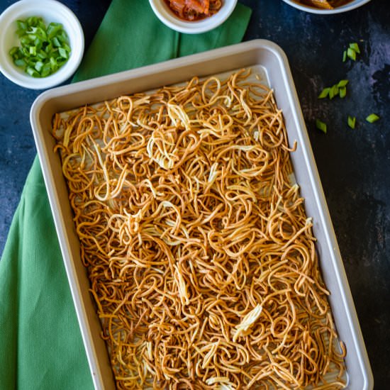 Air Fryer Noodles - Recipe photo by Herbivore Cucina