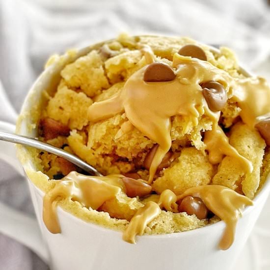 Peanut Butter Mug Cake - Recipe photo by chef not required