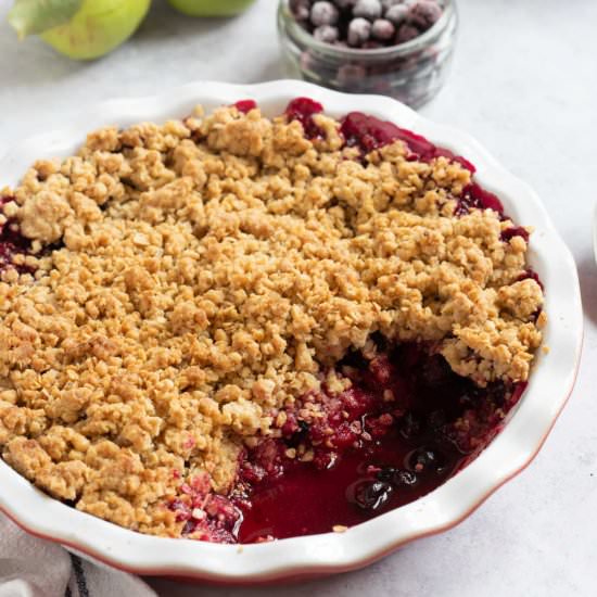 Easy Blackcurrant Crumble - Recipe photo by effortlessfoodie