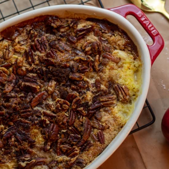 Pecan and Apple Cider Dump Cake - Recipe photo by turnrowtable