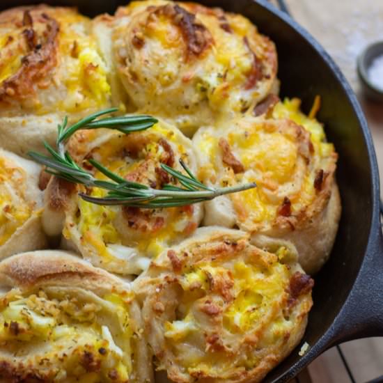 Garlic and Herb Breakfast Rolls - Recipe photo by turnrowtable